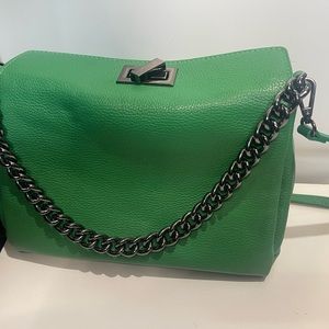 Green Italian Designer Purse (Viola Castellani)